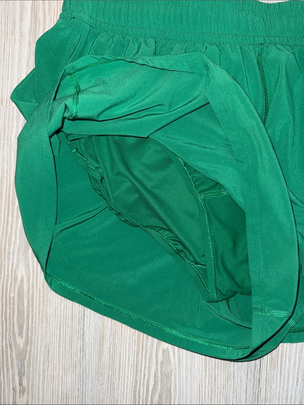 lululemon athletica Emerald Green Athletic Running Shorts - Picture 2 of 5